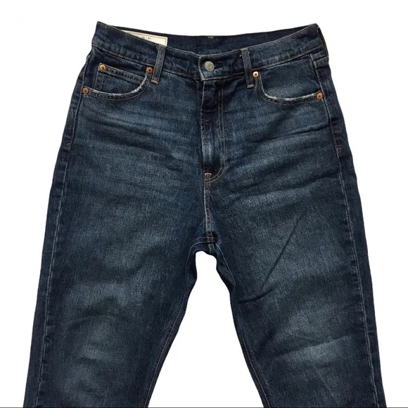 GAP mom jean high rise jeans size 29 dark wash - Picture 8 of 16